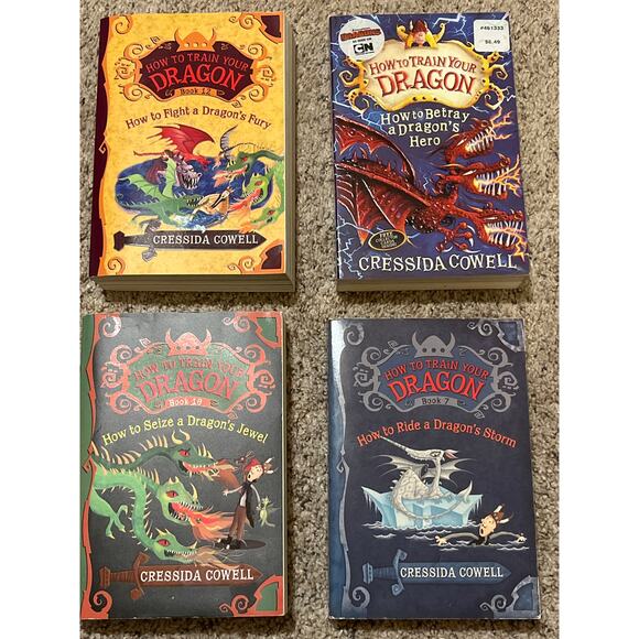 Cressida Crowell  How to Train Your Dragon Book Lot of 5 - Picture 3 of 5